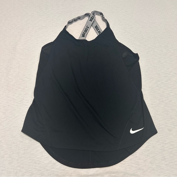 Nike Womens Size Small Training Tank Top Crossback Just Do It Black - Picture 1 of 6